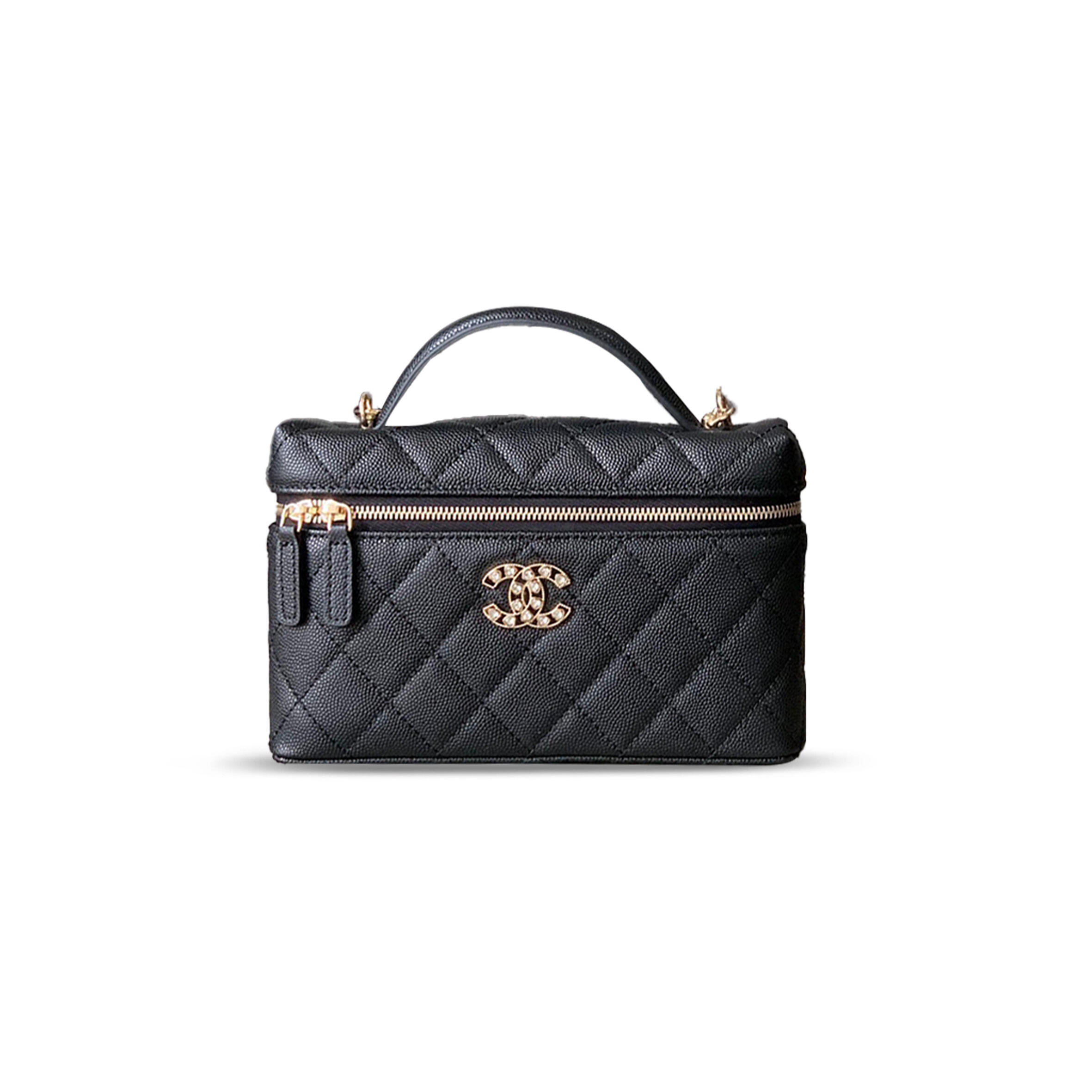 CHANEL MASTER 25P LOVE DIAMOND LP LUNCH BOX BAG BLACK AP4407 (19*14*5cm)